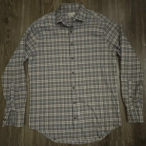 Peter Millar Men's Shirt Size Medium Flannel Long Sleeve